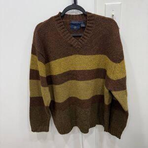 American Eagle Wool Sweater Men's XL Pullover Chunky Shetland